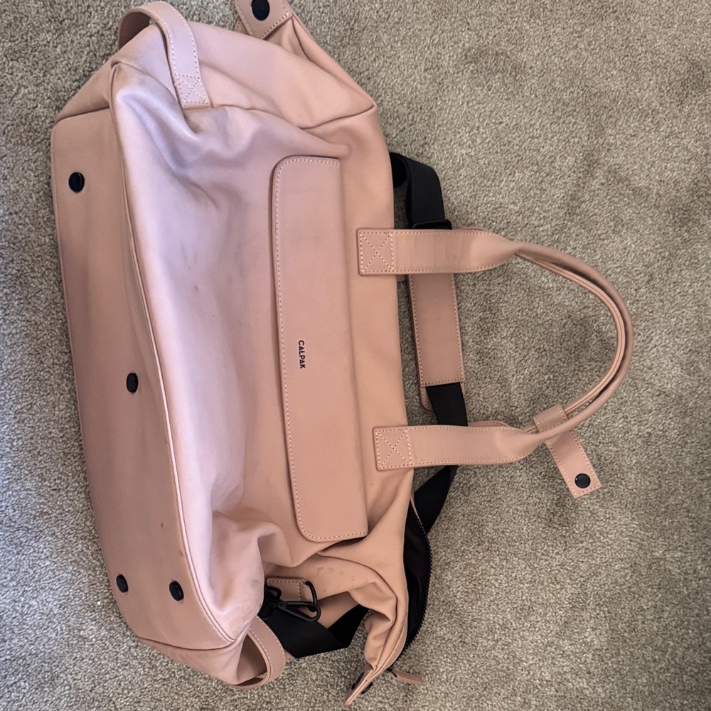 Calpak Blush Pink duffle/ laptop Bag